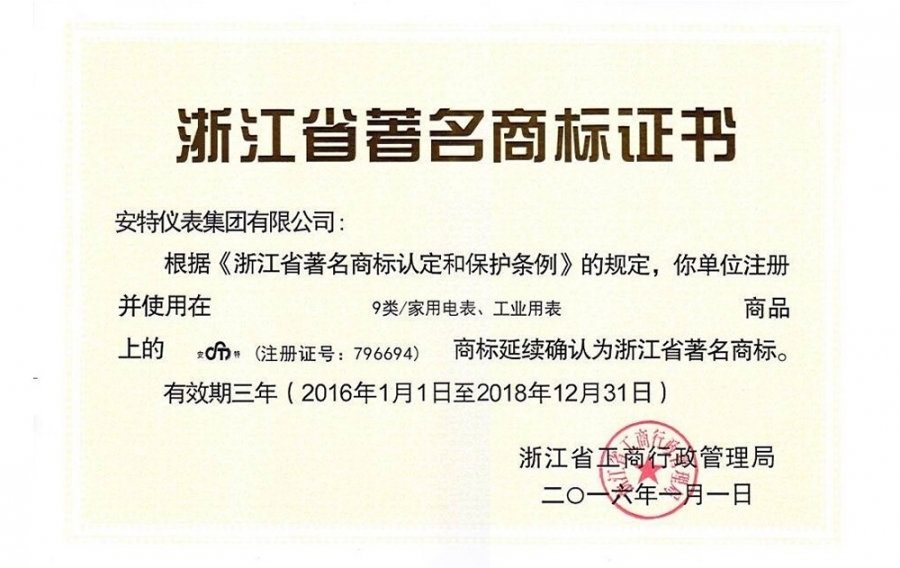 Provincial famous trademark